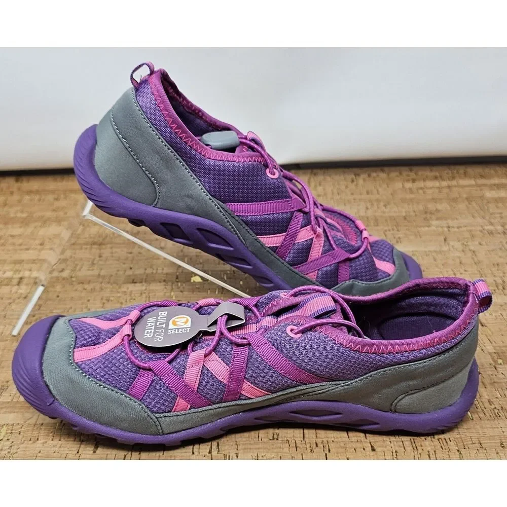 Merrell Hydro Lagoon Sandal Kids 7 Pull‎ On Outdoor Water Purple Pink Shoe